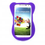 Wholesale Samsung Galaxy S4 3D Bunny Face Case (Purple)